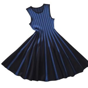 Flirty Flattering Textured Versatile Rib Knit Sweater Dress by Adore